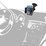 Держатель автомобильный для телефона - КПК - GPS - PSP на лобовое стекло на 3х коленной штанге : фото 4