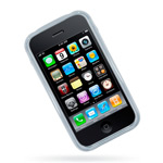 Чехол для Apple iPhone 3G силиконовый - прозрачный